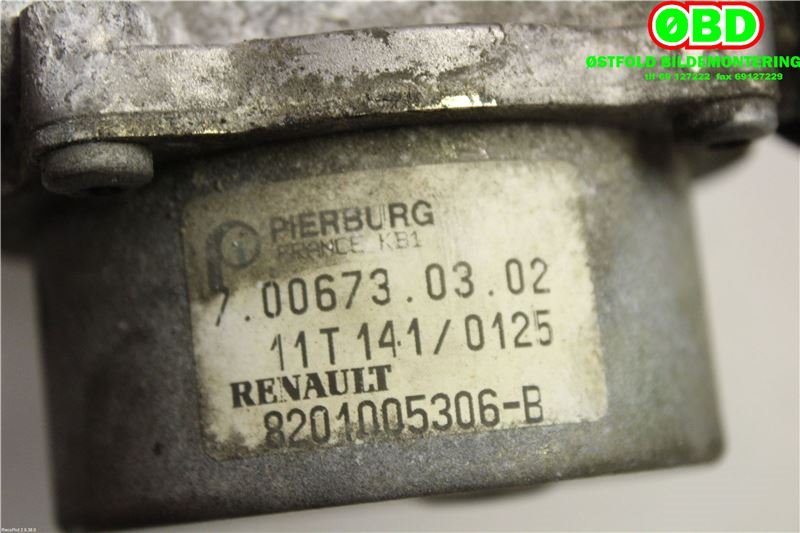 Vakuumpumpe til Nissan Qashqai 2010-2014 (Type I, Fase 2) (NISSAN|1465000Q1F|1465000Q2C|8201005306)