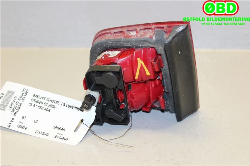 Baklykt venstre indre til Citroën C5 2008-2017 (Type II)  (CITROEN|6351 EX|6351 JQ|)