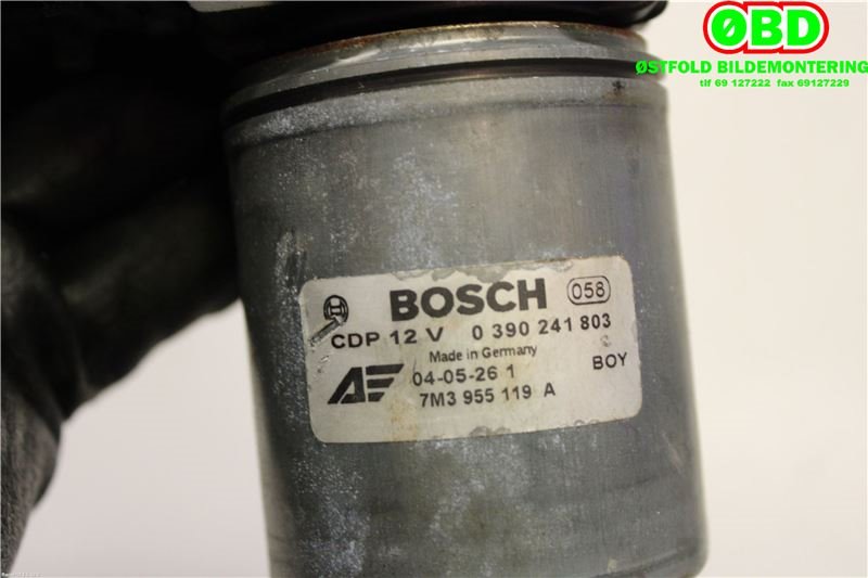 Viskermotor frontrute til VW Sharan 2000-2010 (Type I, Fase 2) (VOLKSWAGEN|7M3 955 119 A|0390241803|7M3955119A)