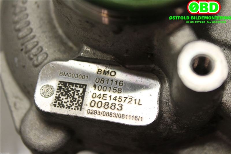 Turbo til Škoda Fabia 2014-2021 (Type III) (SKODA|04E 145 721 L|04E 145 722 E|04E145721L)