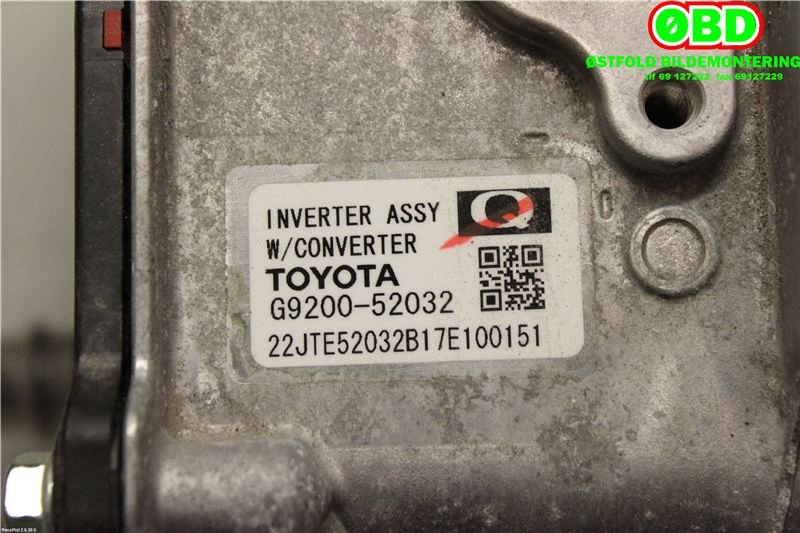 DCDC converter hybrid til Toyota Yaris 2014-2020 (Type III, Fase 2)  (TOYOTA|G920059047|G920052032)