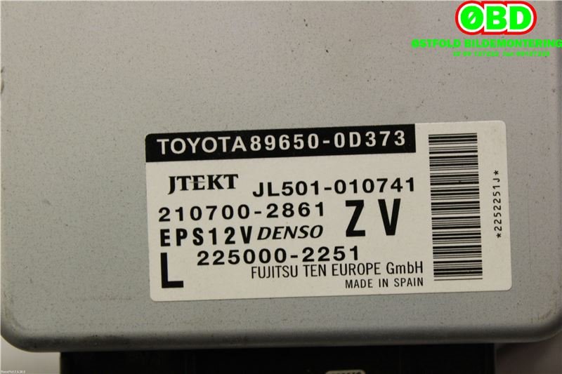Styreenhet servo til Toyota Yaris 2014-2020 (Type III, Fase 2)  (TOYOTA|896500D373|)