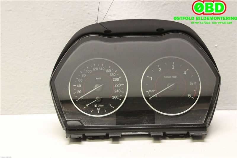 Instrumentpanel til BMW 1-Serie 2011-2015 (Fase 1) (F20/F21) (F20/F21) (BMW|62109275107|)