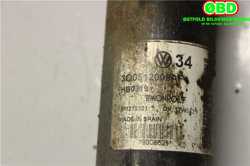Støtdemper bak til Škoda Superb 2015-->> (Type III) (SKODA|3Q0 513 045 AD||3Q0512009AF)