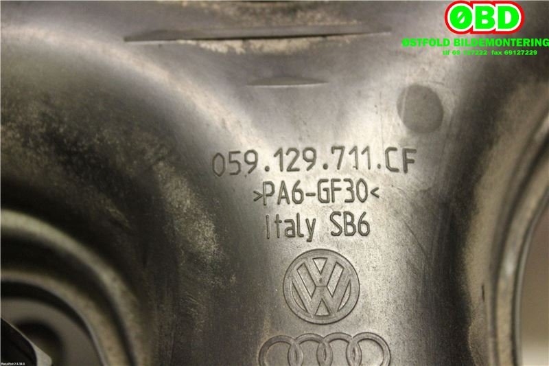 Manifold innsug til Audi A8 2010-2013 (Type III, Fase 1)  (AUDI|059 129 711 CF||059129711CF)