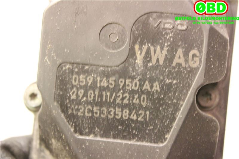 Spjeldhus til Audi A8 2010-2013 (Type III, Fase 1)  (AUDI|059 145 950 AA|059 145 950 AF|059145950AA)