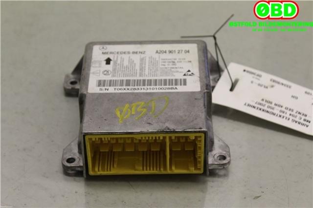 Airbag elektronikk til Mercedes C-Klasse, 2007-2011 (Fase 1) (W204) (W204) (MERCEDES|A 204 901 27 04)