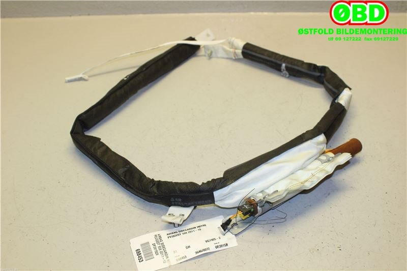 Airbag gardin høyre til Peugeot 508 2011-2014 (Type I, Fase 1) (PEUGEOT|8338GR||9686330180)