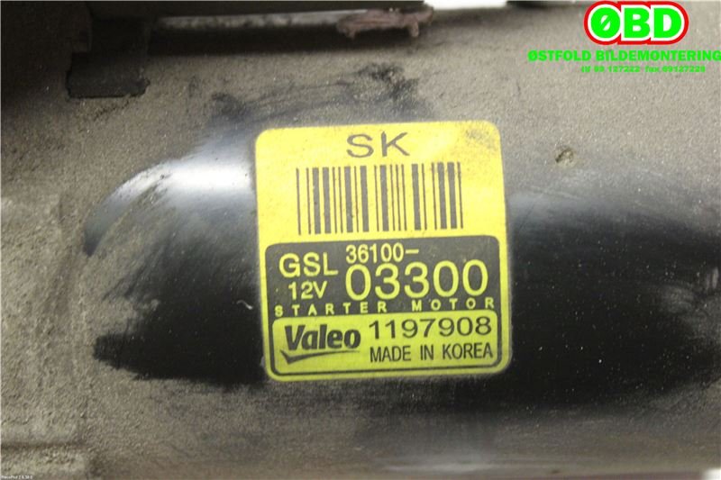 Starter til Kia Rio 2011-2017 Type III  (KIA|3610003300|)