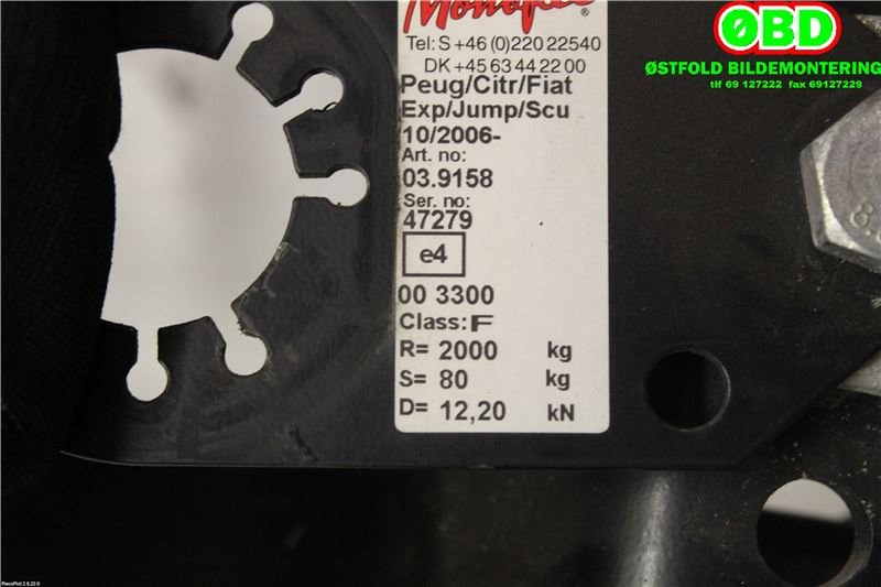 Hengerfeste til Fiat Scudo 2007-2017 (Type II)  (FIAT|)