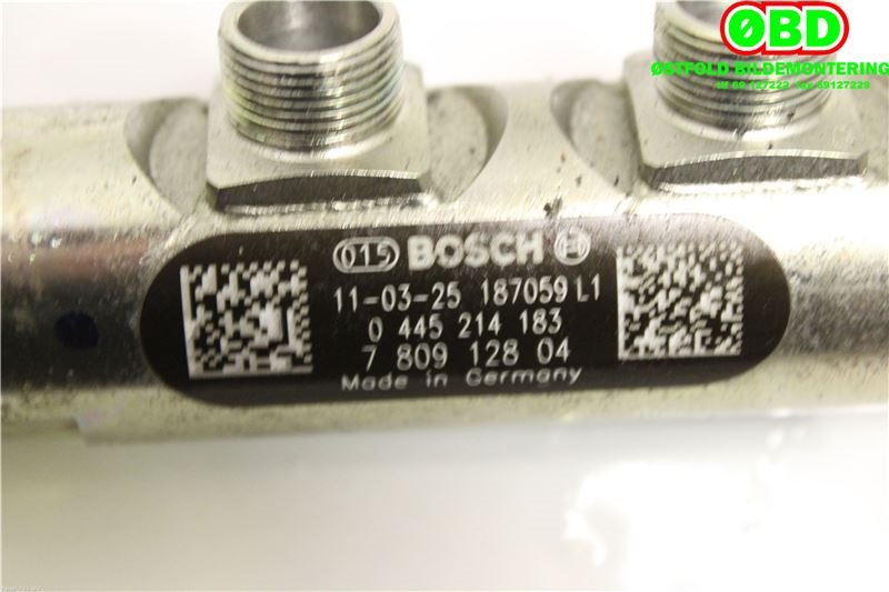 Dyseskinne (fuelrail) til BMW 5-Serie 2010-2017 (F10/F11) (F10/F11) (13 53 7 800 601|0445214183|7809128)