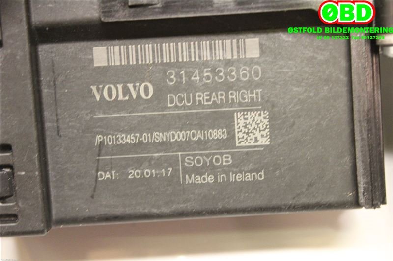 Ruteheis høyre bak til Volvo V90 / V90 CC / S90 2016-->>  (VOLVO|31349759|)