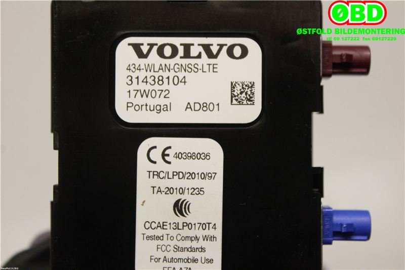 Antenne navigasjon til Volvo V90 / V90 CC / S90 2016-->>  (VOLVO|31438104|)