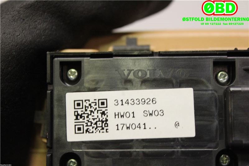 Bryter ruteheis til Volvo V90 / V90 CC / S90 2016-->>  (VOLVO|31433926|)