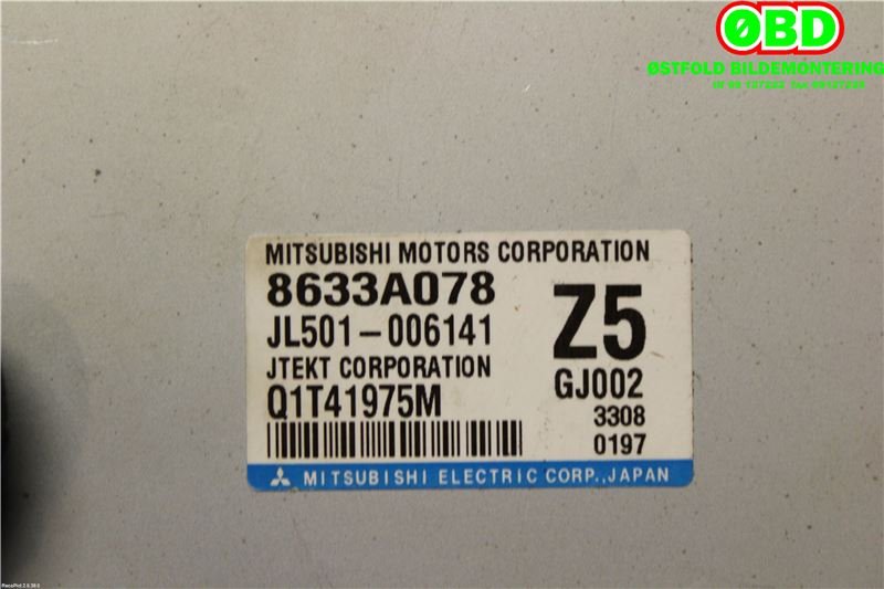 Styreenhet servo til Peugeot 4008 2012-2017  (PEUGEOT|1609900780||8633A078)