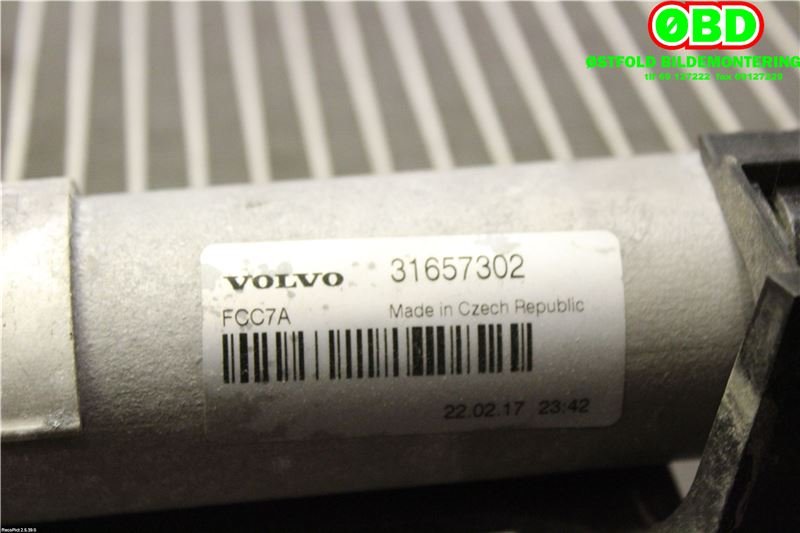 Aircondition radiator til Volvo V90 / V90 CC / S90 2016-->>  (VOLVO|32138990||31657302)