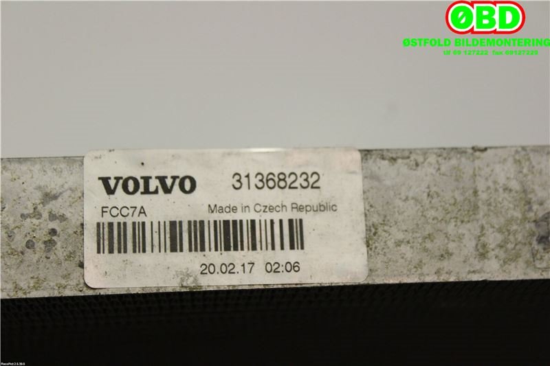 Radiator (automat gir) til Volvo V90 / V90 CC / S90 2016-->>  (VOLVO|31368232|)