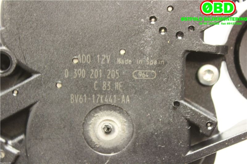 Viskermotor bakrute til Ford Focus 2011-2014 (Type III, Fase 1)  (FORD|1851421|0390201205|BV6117K441AA)