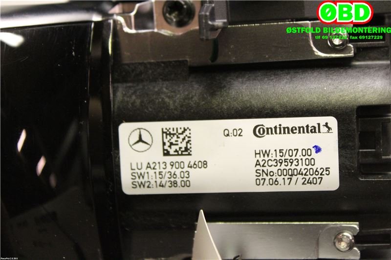 Bryter diverse til Mercedes E-Klasse 2016-2023 (W213) (W213) (MERCEDES|A 213 900 83 10||2139004608)