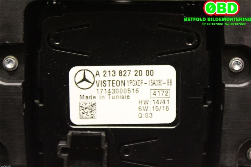 Bryter diverse til Mercedes E-Klasse 2016-2023 (W213) (W213) (MERCEDES|A 213 905 44 03|A 213 905 63 08|2139054403)