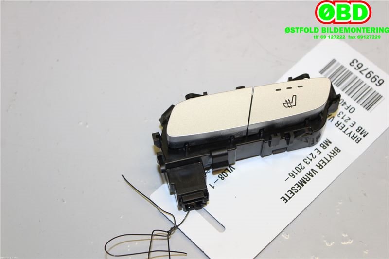 Bryter setevarme til Mercedes E-Klasse 2016-2023 (W213) (W213) (MERCEDES|A 213 905 04 04||2139050404)