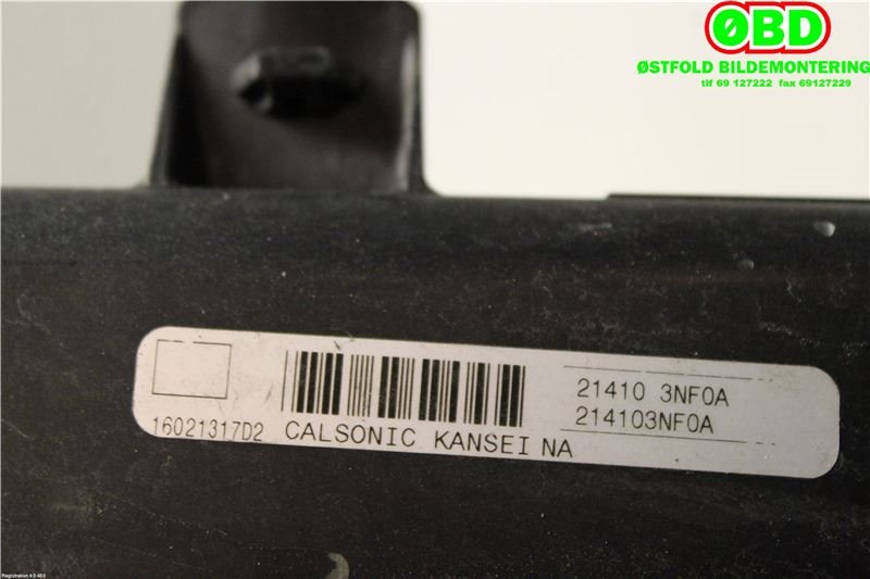 Radiator (automat gir) til Nissan Leaf 2011-2017 (Type I) (NISSAN|214103NF0A|)
