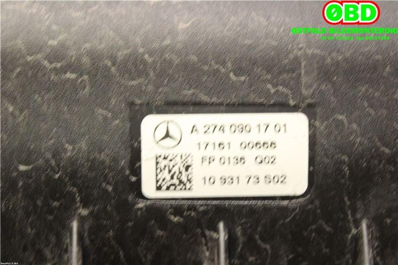 Luftfilterboks til Mercedes E-Klasse 2016-2023 (W213) (W213) (MERCEDES|A 274 090 17 01||2740901701)