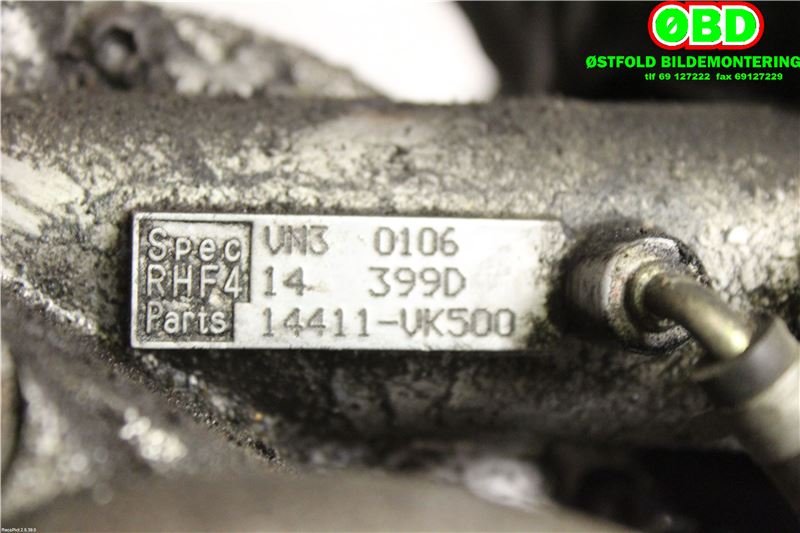 Turbo til Nissan King Cab 2002-2011 (Fase 2) (D22/NP300) (D22/NP300) (NISSAN||14411VK500)