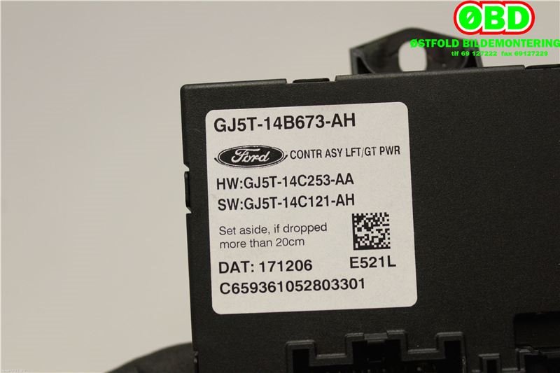 Styreenhet elektrisk bakluke til Ford Kuga 2013-2019  (FORD|2284609||GJ5T14B673AH)