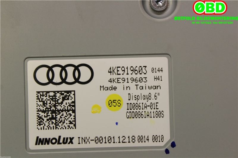 Varmeapparat betjening til Audi e-tron 2018-->>  (AUDI ETRON|4KE 919 603 A||4KE919603)