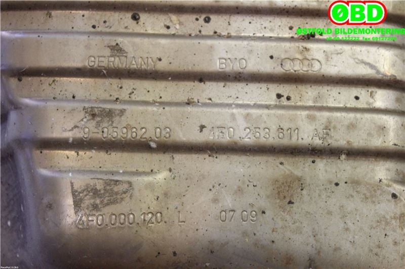 Eksosanlegg til Audi A6 2005-2008 (Type III, Fase 1) (C6) (C6) (|4E0253411AA)