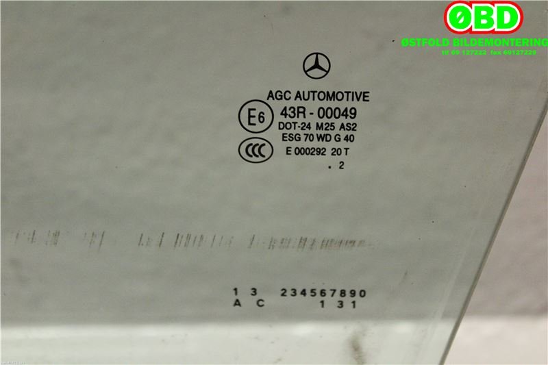 Siderute venstre foran til Mercedes GLK 2008-2015 (X204) (X204) (MERCEDES|A 204 725 07 10|A 204 725 03 00|)