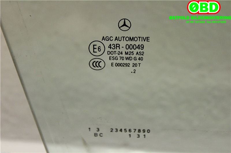 Siderute høyre foran til Mercedes GLK 2008-2015 (X204) (X204) (MERCEDES|A 204 725 08 10|A 204 725 04 00|)