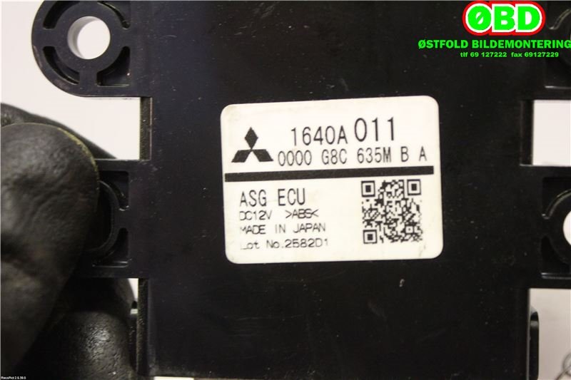 Styreenhet diverse til Mitsubishi Outlander 2012-2015 (Type III, Fase 1) (MITSUBISHI|1640A011|)