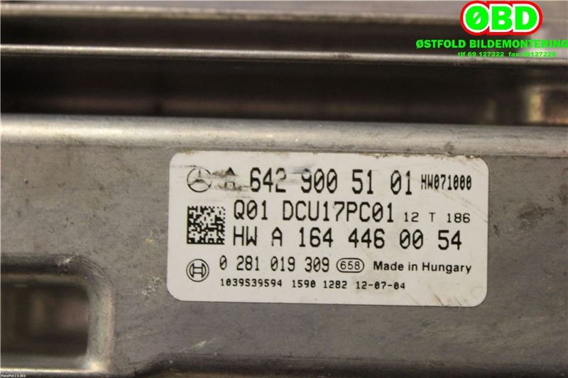 Styreenhet diverse til Mercedes GLK 2008-2015 (X204) (X204) (MERCEDES|A 642 900 51 01|A 642 900 72 01|6429005101)