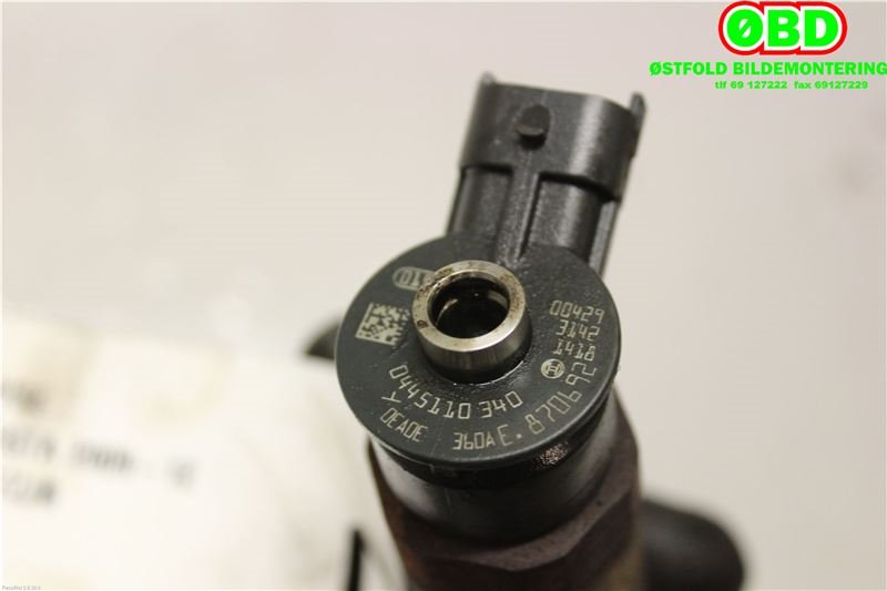 Dyse innsprøyting diesel til Ford Fiesta 2008-2012 (Type VI, Fase 1)  (FORD|1696927|0445110340|)