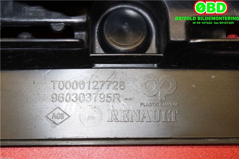 Spoiler bakluke til Renault Clio 2012-2016 (Type IV, Fase 1) (RENAULT|960303759R||960303795R)