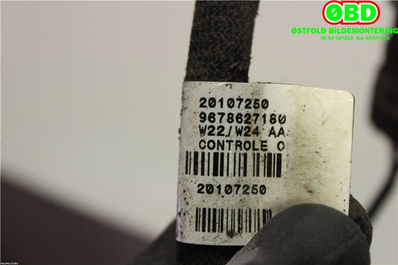 Ledningsnett til Peugeot 508 2011-2014 (Type I, Fase 1)  (PEUGEOT|9678627180|)