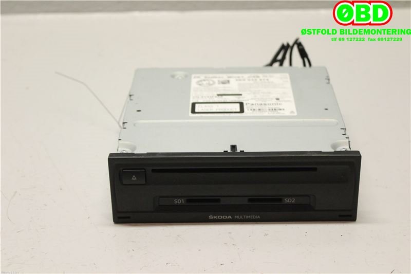 Bilstereo navigasjon til Škoda Octavia 2013-2016 (Type III, Fase 1) (SKODA|5E0 035 874||5E0035874)