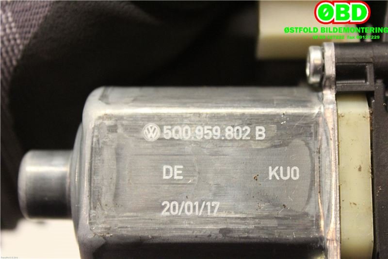 Ruteheis venstre foran til Audi A3 2016-2020 (Type III, Fase 2)  (AUDI|5Q0 959 802 B||5Q0959802B)