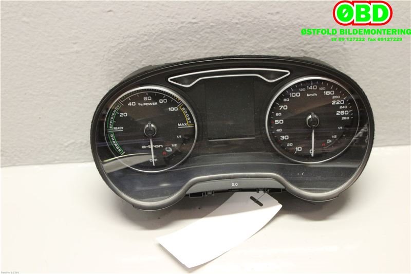 Instrumentpanel til Audi A3 2016-2020 (Type III, Fase 2) (AUDI|8V0920873H|)
