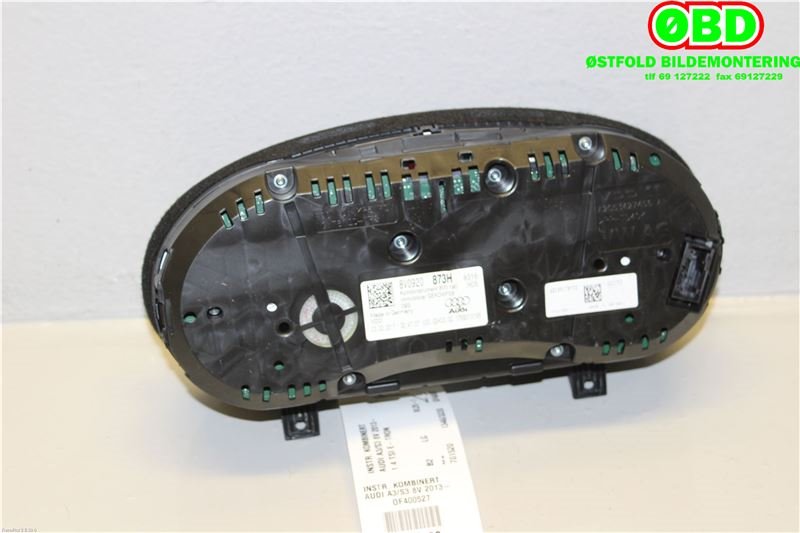 Instrumentpanel til Audi A3 2016-2020 (Type III, Fase 2) (AUDI|8V0920873H|)
