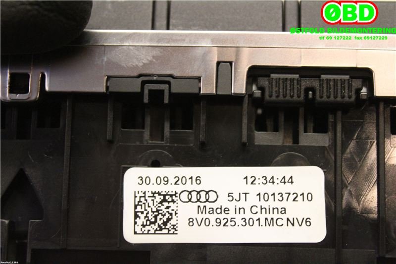 Bryter diverse til Audi A3 2016-2020 (Type III, Fase 2)  (AUDI|8V0925301MC|)