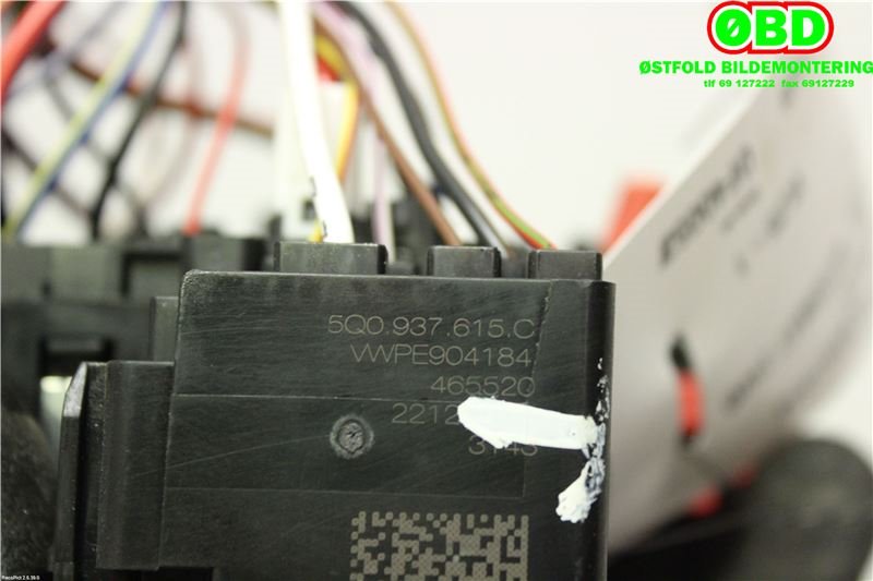 Sikringsboks til Audi A3 2016-2020 (Type III, Fase 2)  (AUDI|5Q0 937 615 C||5Q0937615C)