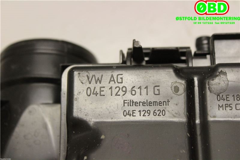 Luftfilterboks til Audi A3 2016-2020 (Type III, Fase 2)  (AUDI|04E 129 611 G|04E 129 611 AK|04E129611G)