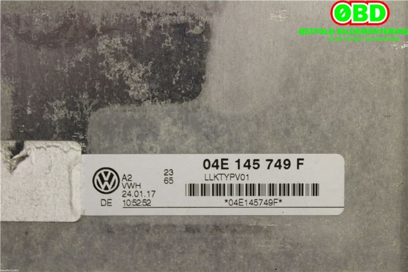 Manifold innsug til Audi A3 2016-2020 (Type III, Fase 2)  (AUDI|04E145749B||04E145749F)