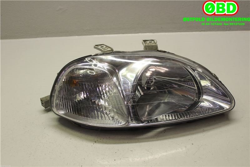Frontlykt høyre halogen til Honda Civic 1996-2000 (Type VI) (ENGELSK) (ENGELSK) (HONDA|33101S01G01|)