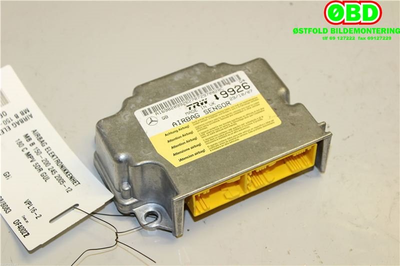Airbag elektronikk til Mercedes B-Klasse 2008-2011 (Fase 2) (W245) (W245) (MERCEDES|A 169 820 99 26|A 169 820 40 85|1698209926)