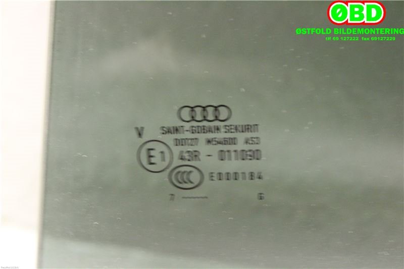 Siderute venstre bak til Audi A4, Allroad 2016-->> (Type II) (B9) (B9) (AUDI|8W9 845 205 B|)