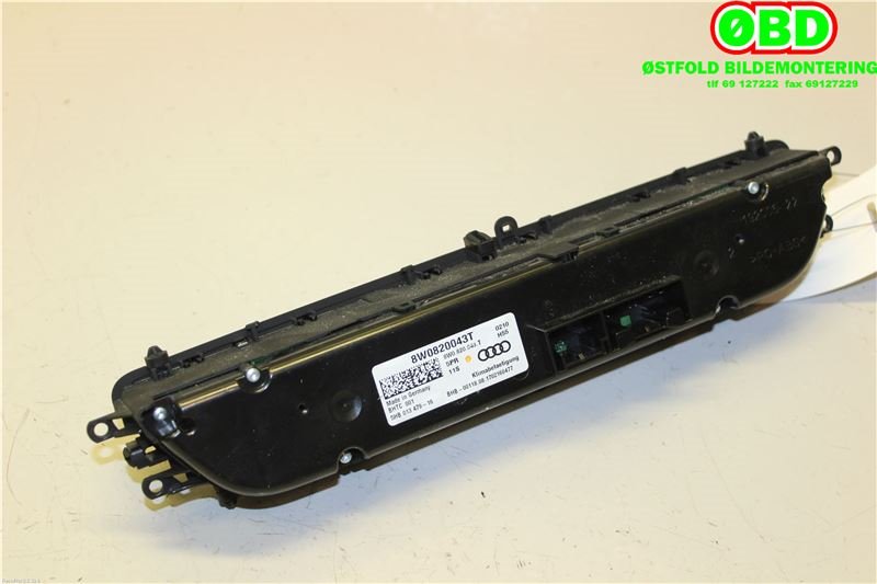 Varmeapparat betjening til Audi A4, Allroad 2016-->> (Type II) (B9) (B9) (AUDI|8W0820043T|)